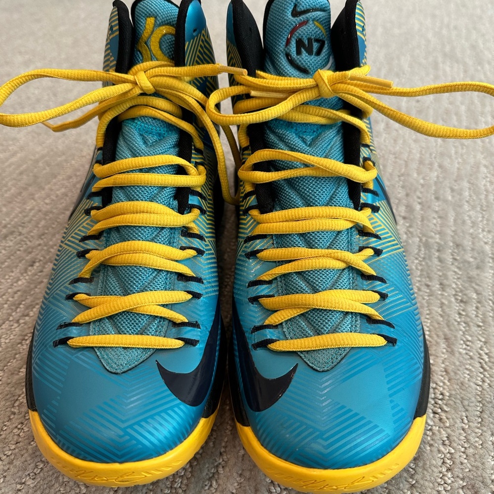 Nike KD N7 Blue and Yellow Shoes